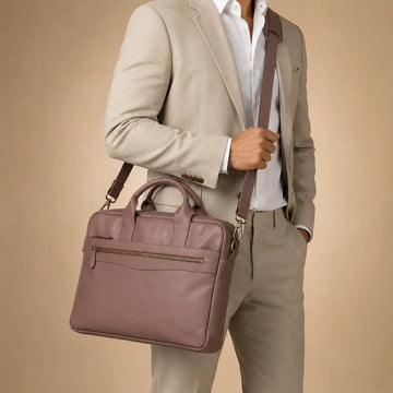 Premium Brown Leather Laptop Bag (LP-02)