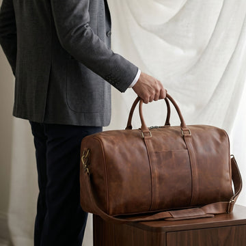 Vintage Crazy Horse Leather Travel Bag (TR-026)