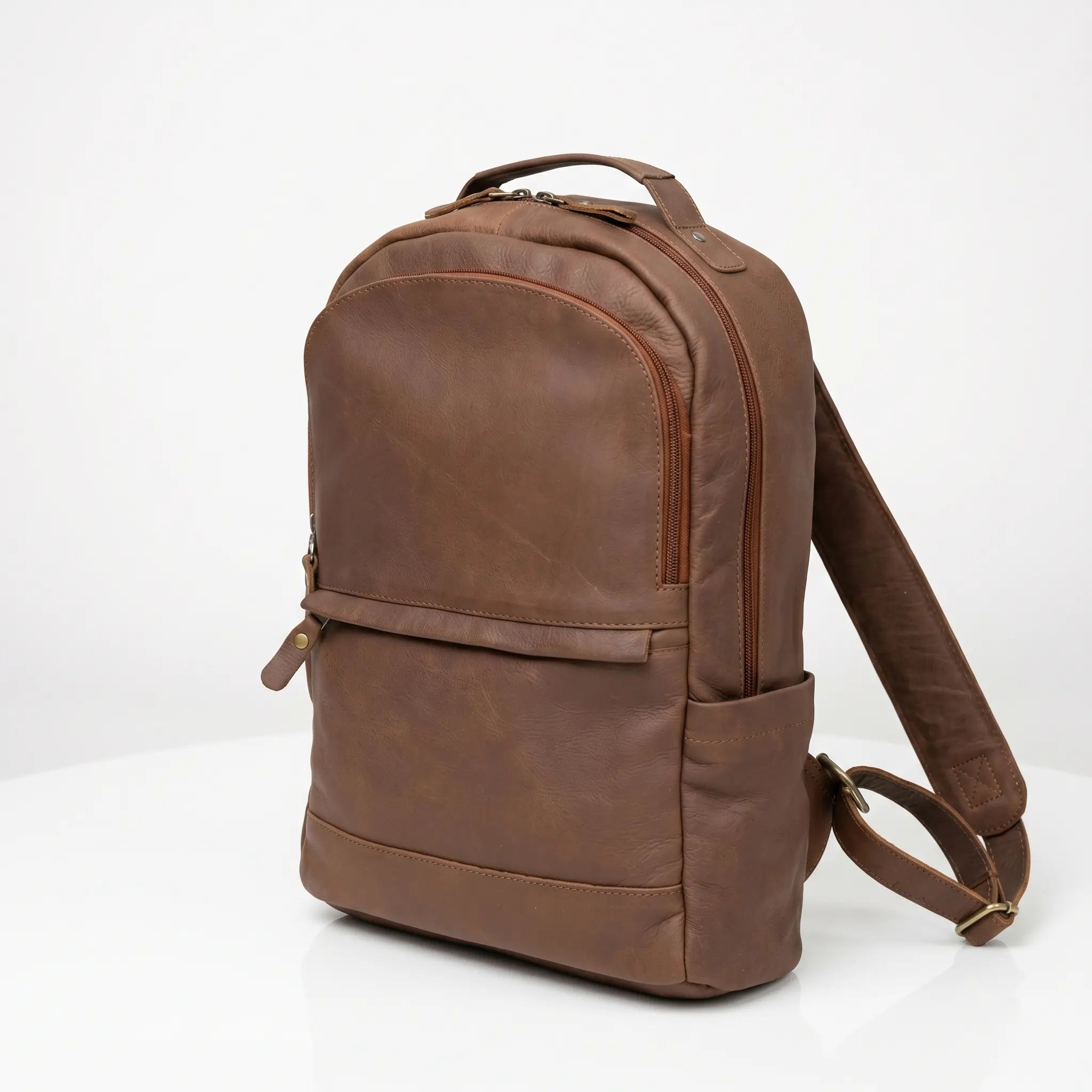Vintage Leather Backpack (BP-041)