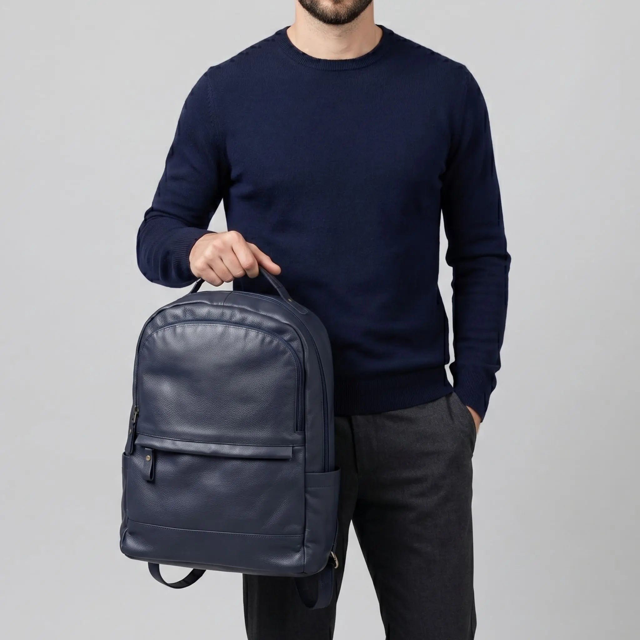 Mild Leather Backpack (BP-041)