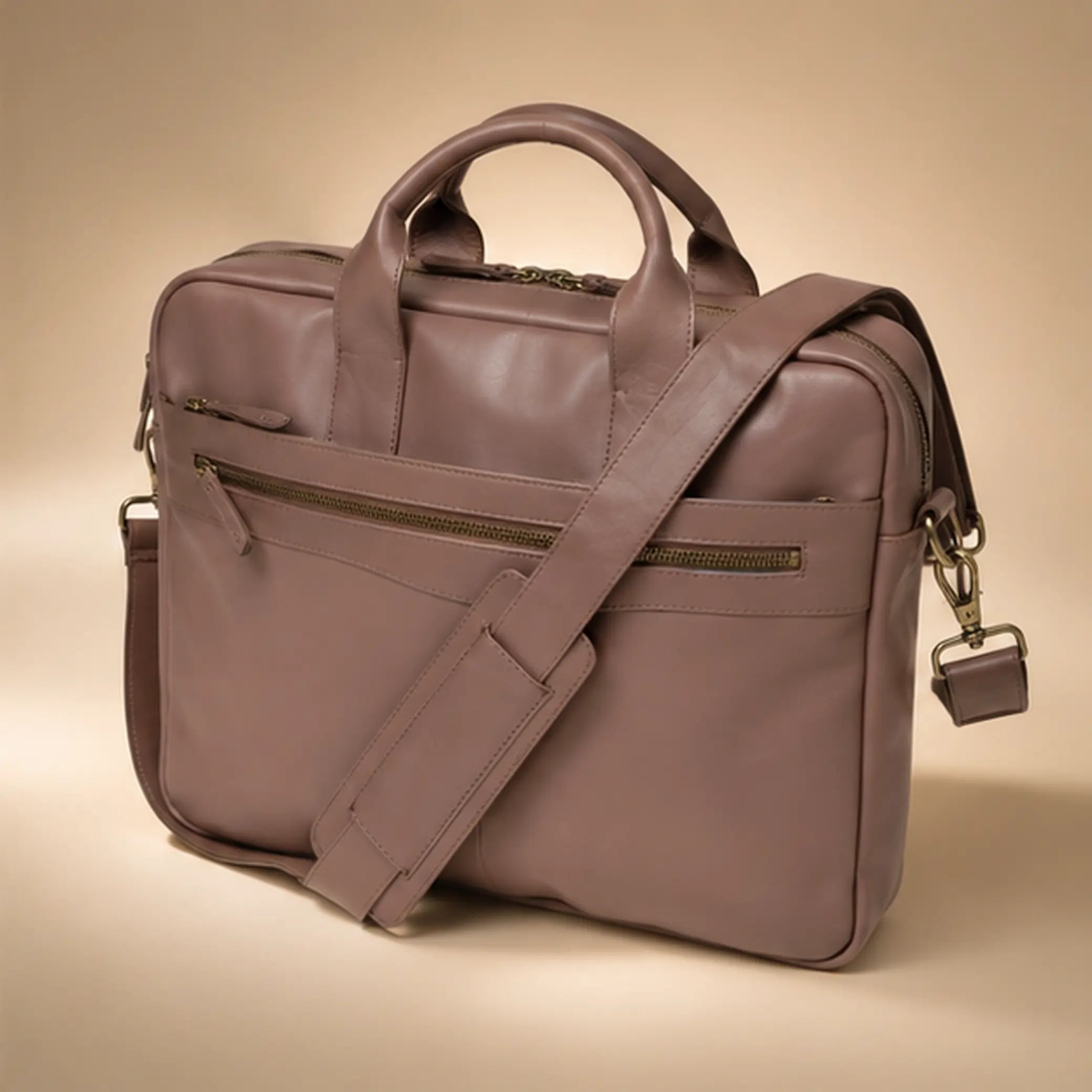 Premium Brown Leather Laptop Bag (LP-02)