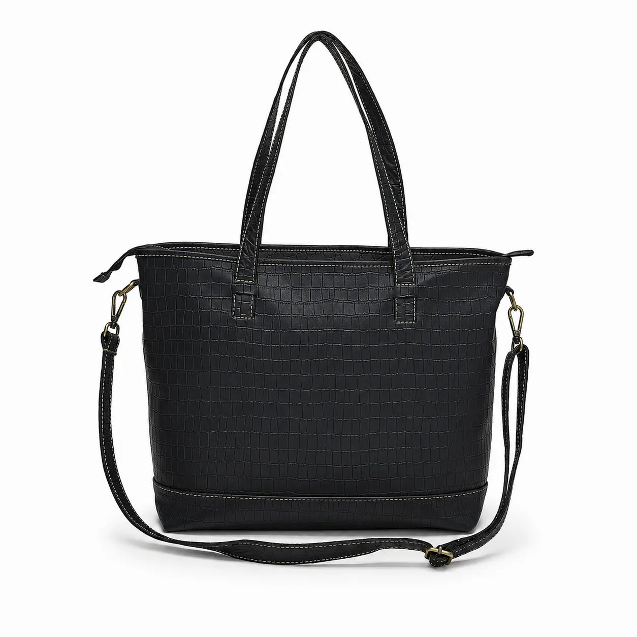 Ladies Croc Leather Tote Bag