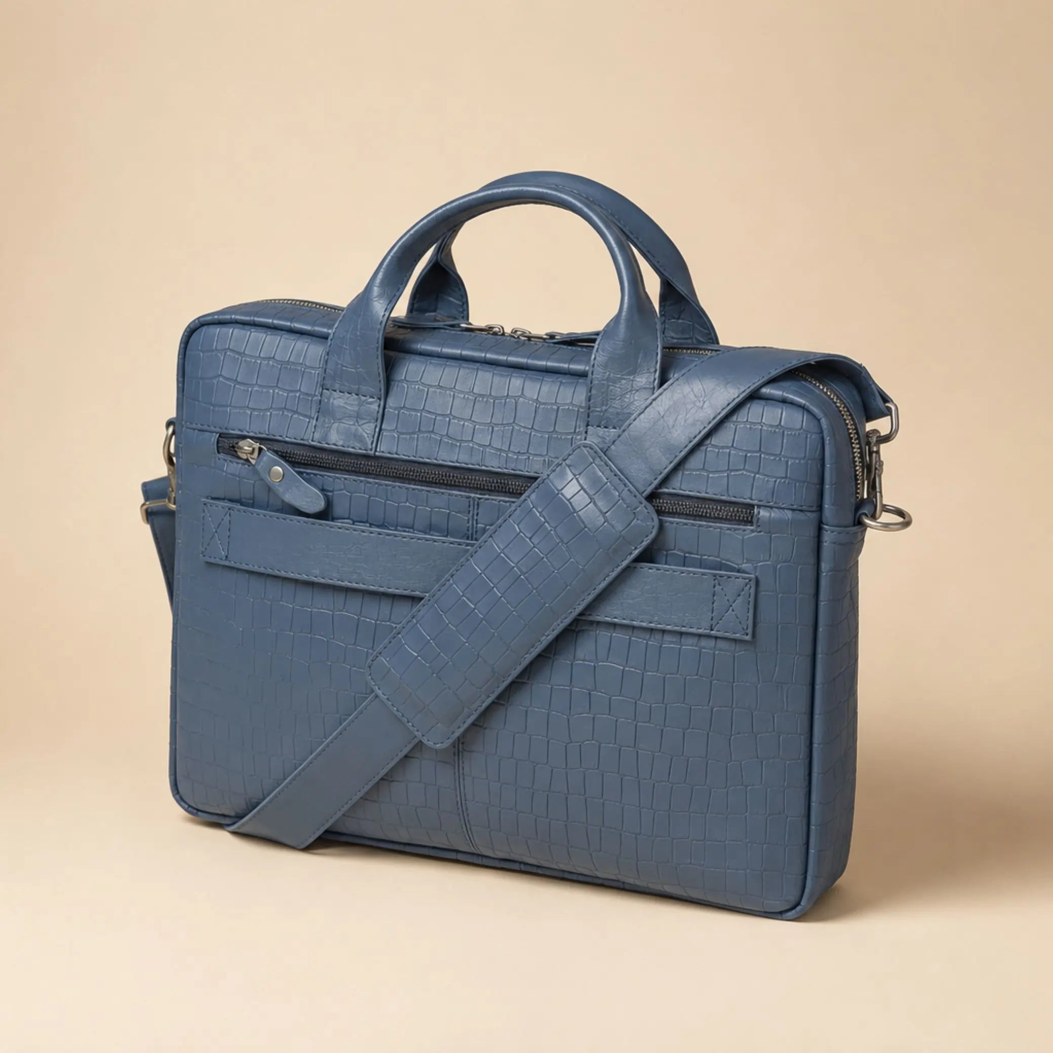 Premium Croc-Texture Laptop Bag (LP-01)