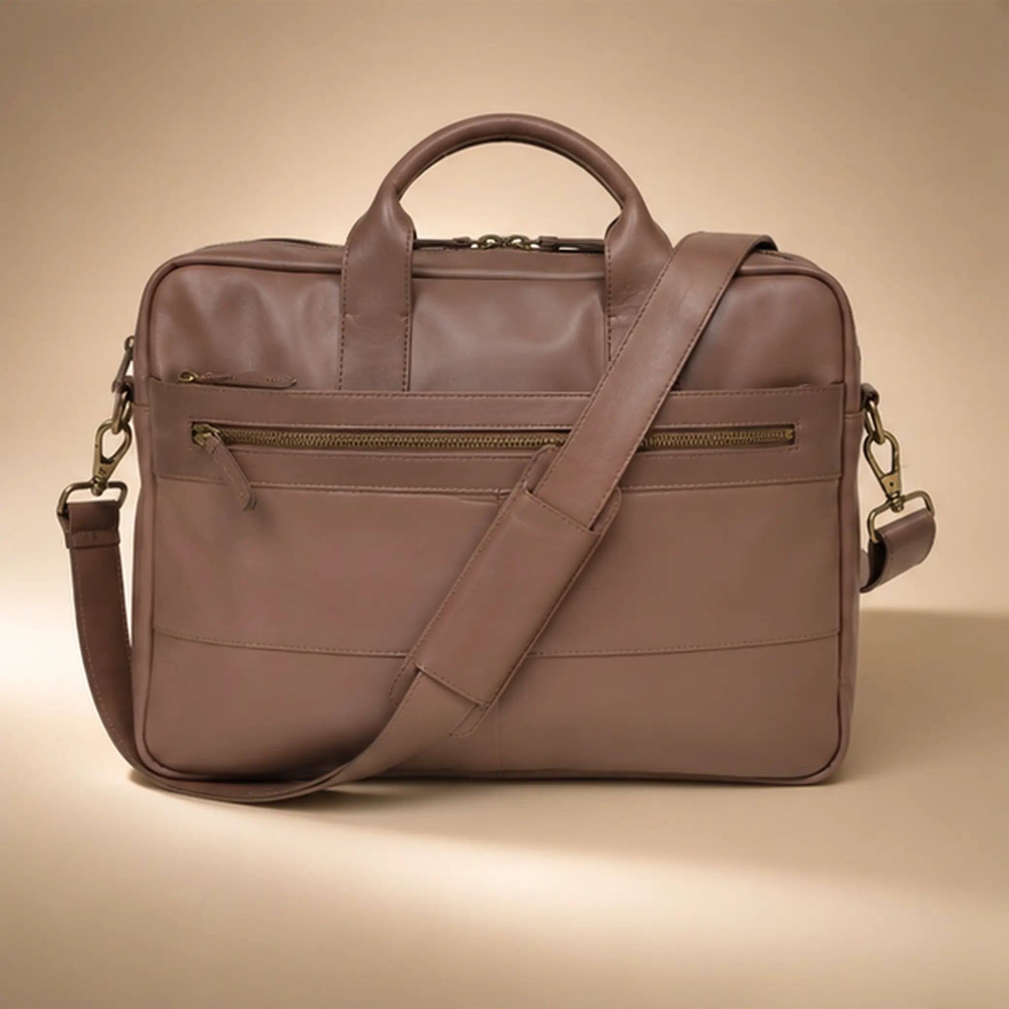 Premium Brown Leather Laptop Bag (LP-02)