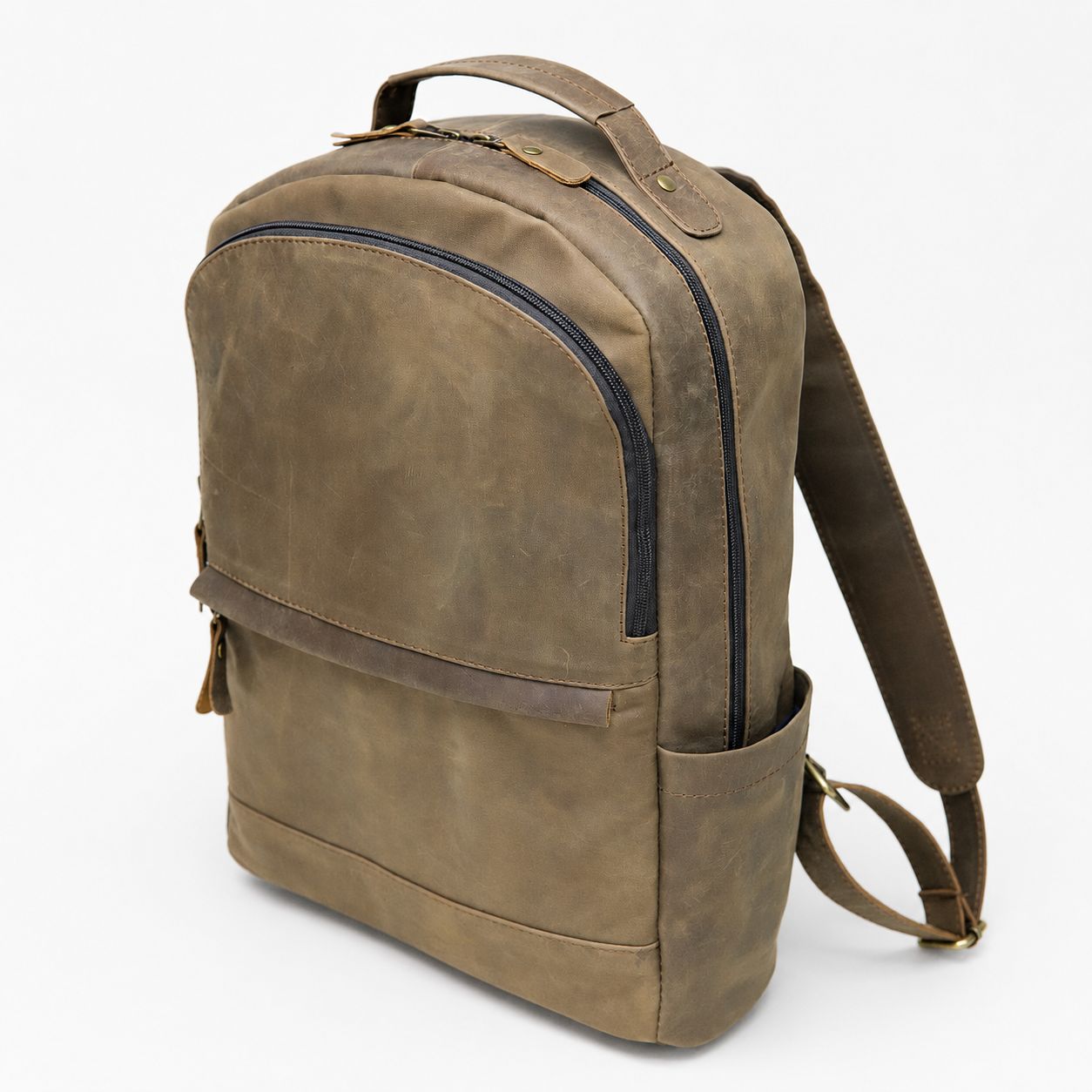 Vintage Leather Backpack (BP-041)