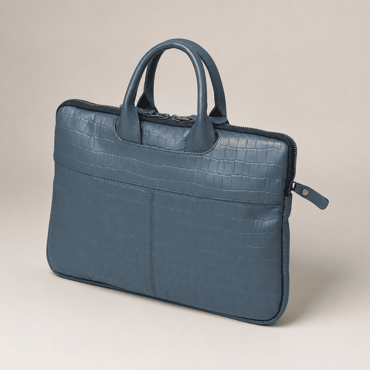 Croc Embossed Leather MacBook Bag (LP-04)