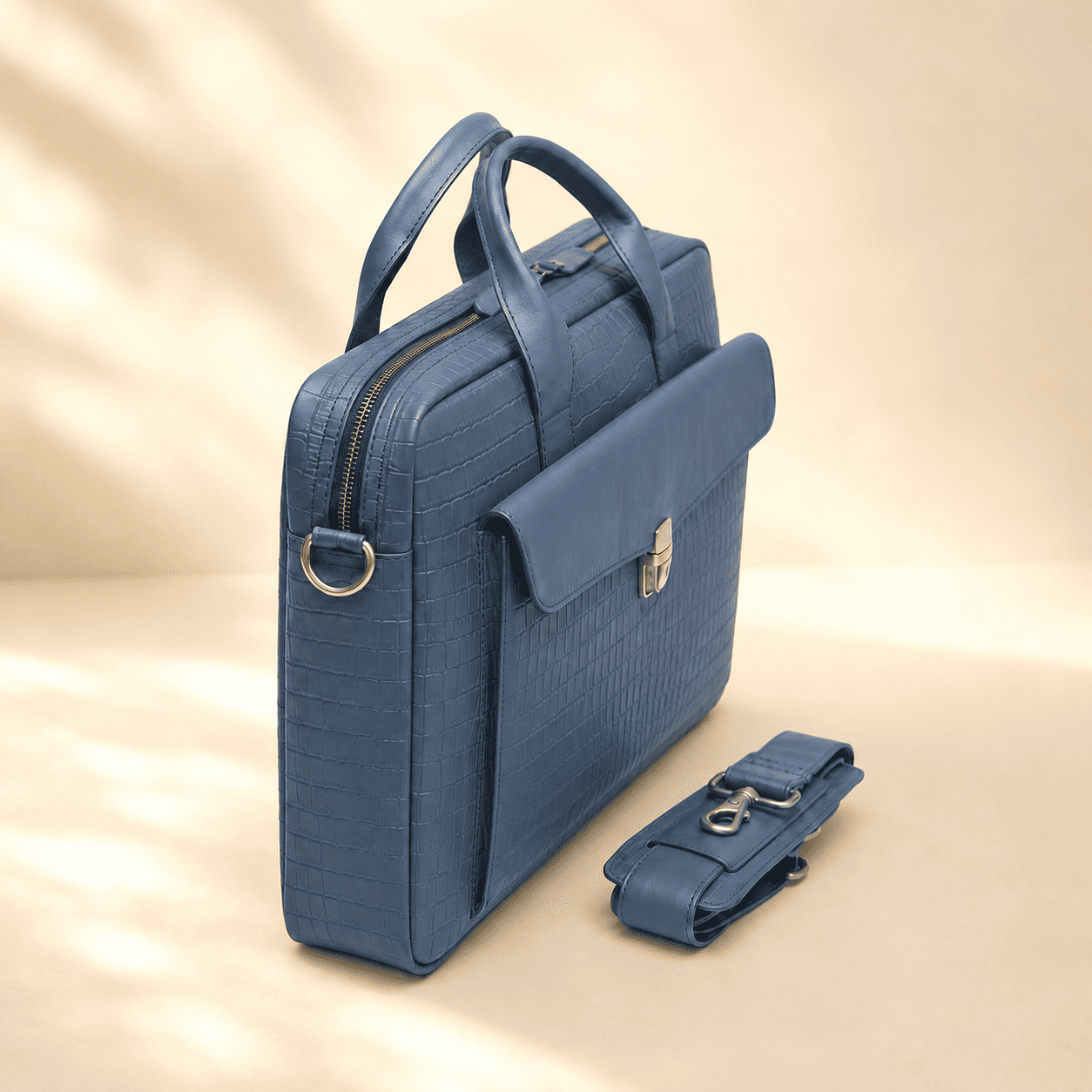 Premium Croc-Texture Laptop Bag (LP-01)