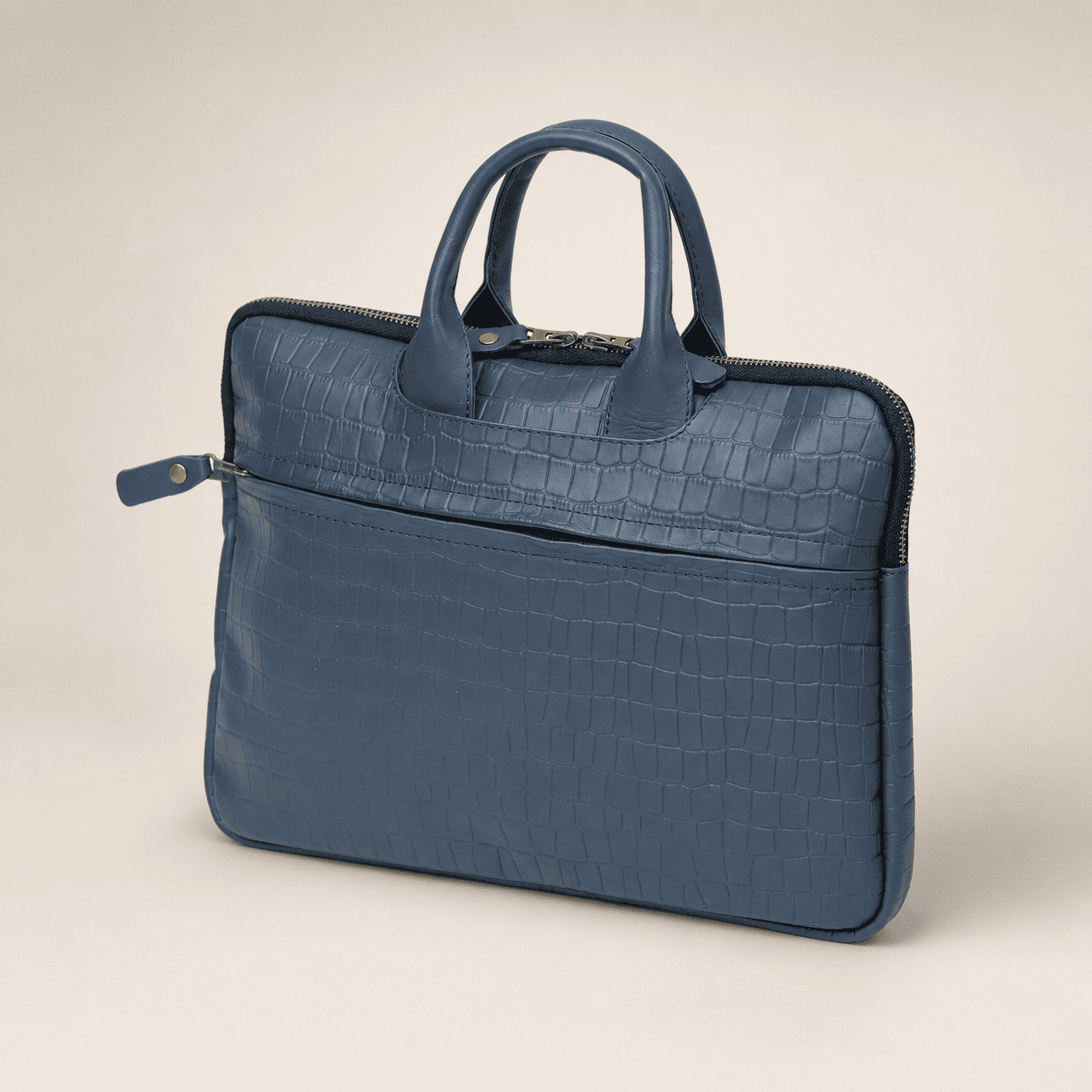 Croc Embossed Leather MacBook Bag (LP-04)