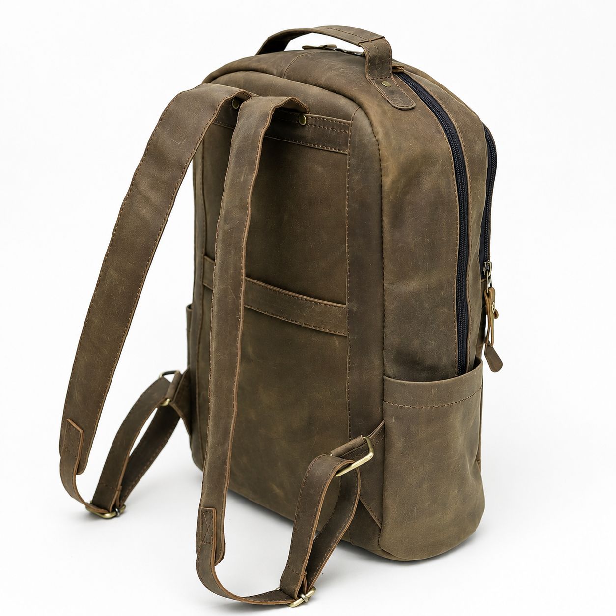 Vintage Leather Backpack (BP-041)