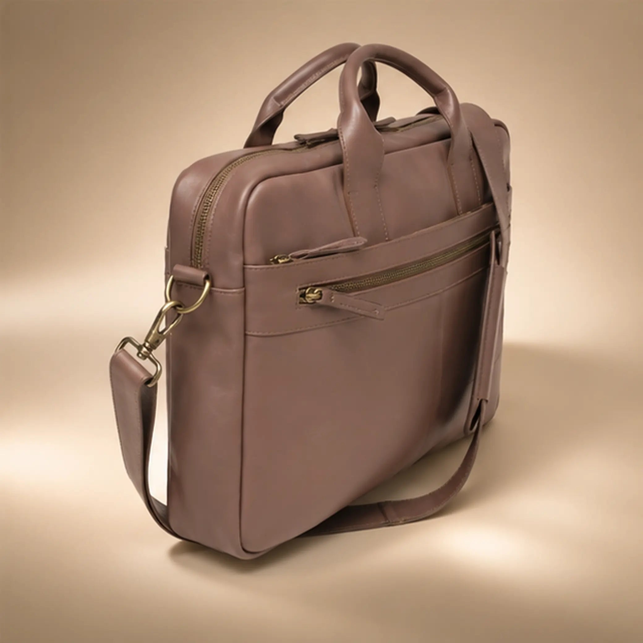 Premium Brown Leather Laptop Bag (LP-02)