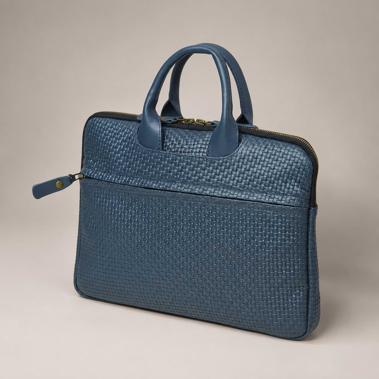 Premium Woven Leather MacBook Bag (LP-04)