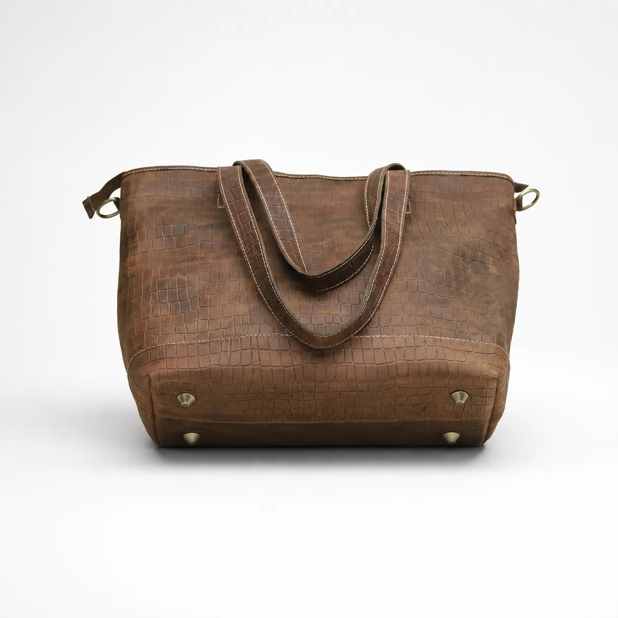 Ladies Croc Leather Tote Bag