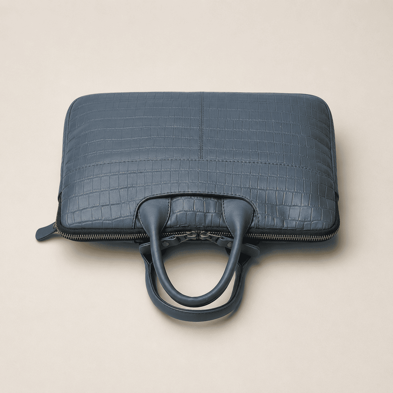Croc Embossed Leather MacBook Bag (LP-04)
