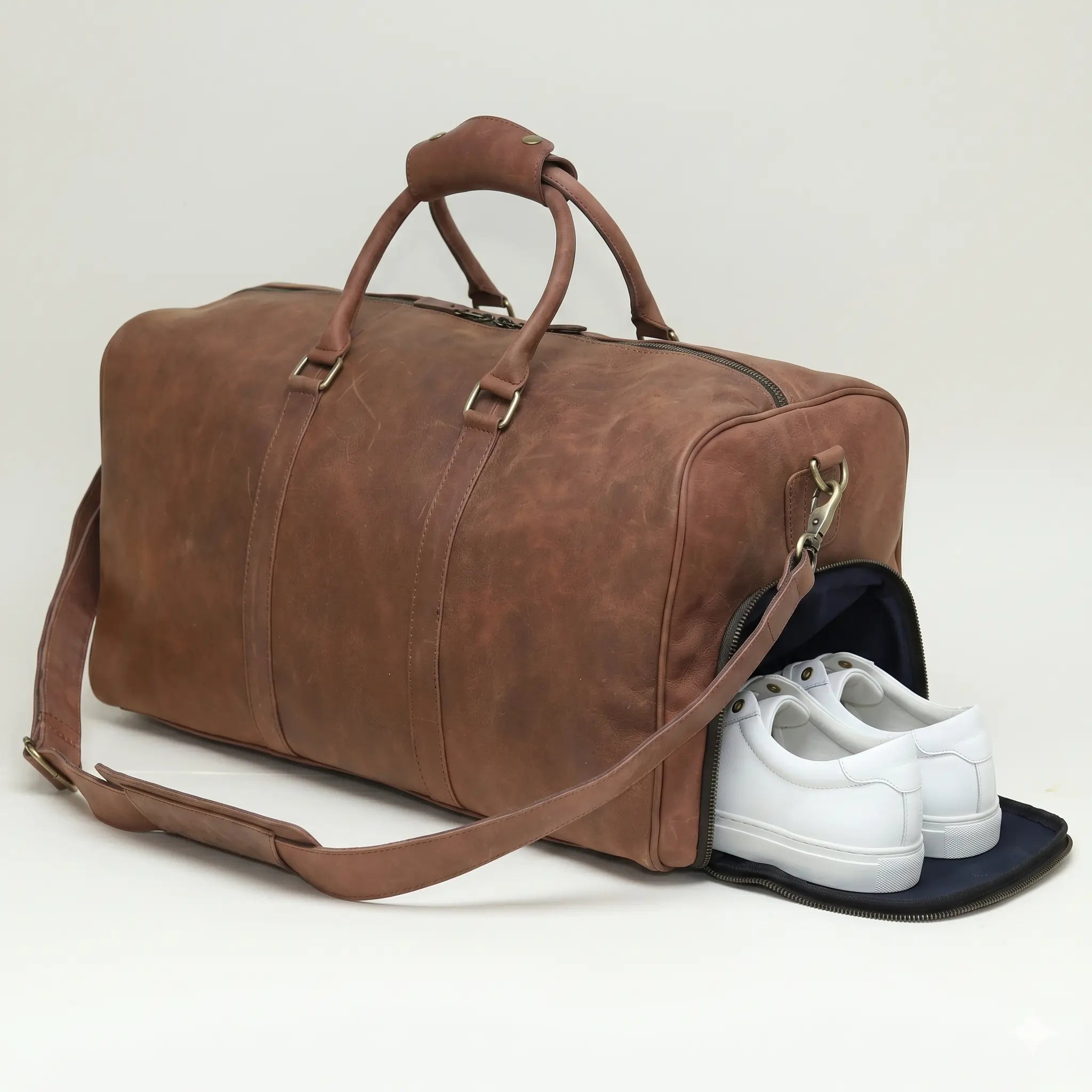 Vintage Crazy Horse Leather Travel Bag (TR-026)