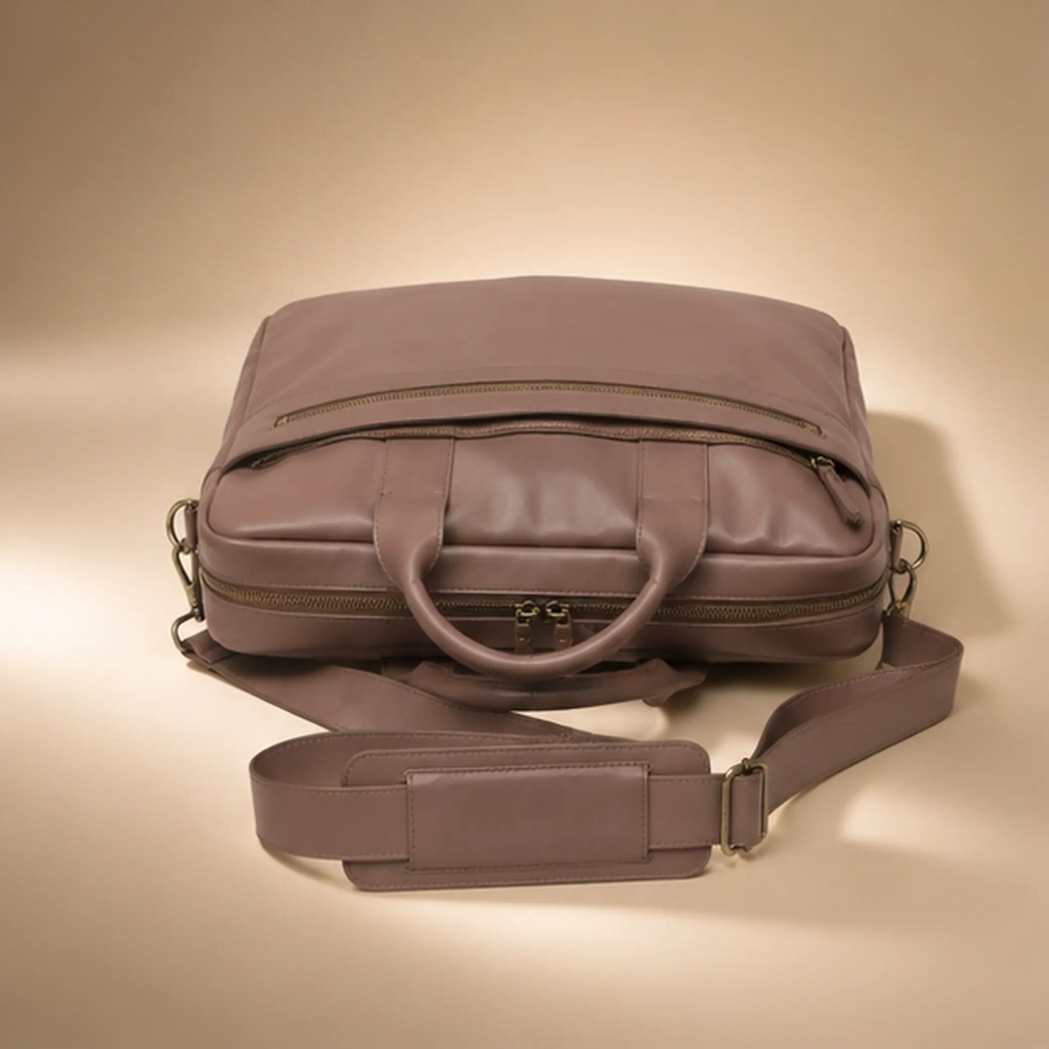 Premium Brown Leather Laptop Bag (LP-02)