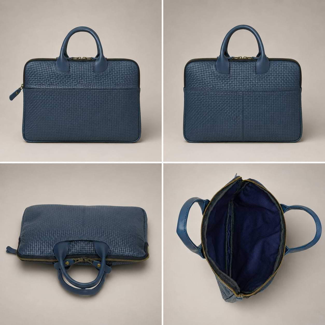 Premium Woven Leather MacBook Bag (LP-04)