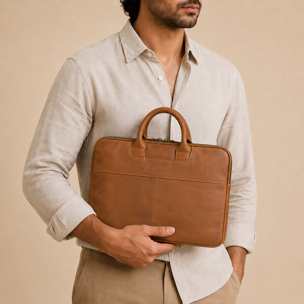 Vintage Leather MacBook Sleeve (LP-04)