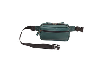 Premium Cowhide Leather Waist Pouch with Adjustable Belt – YKK Zipper Travel Utility Bag for Men