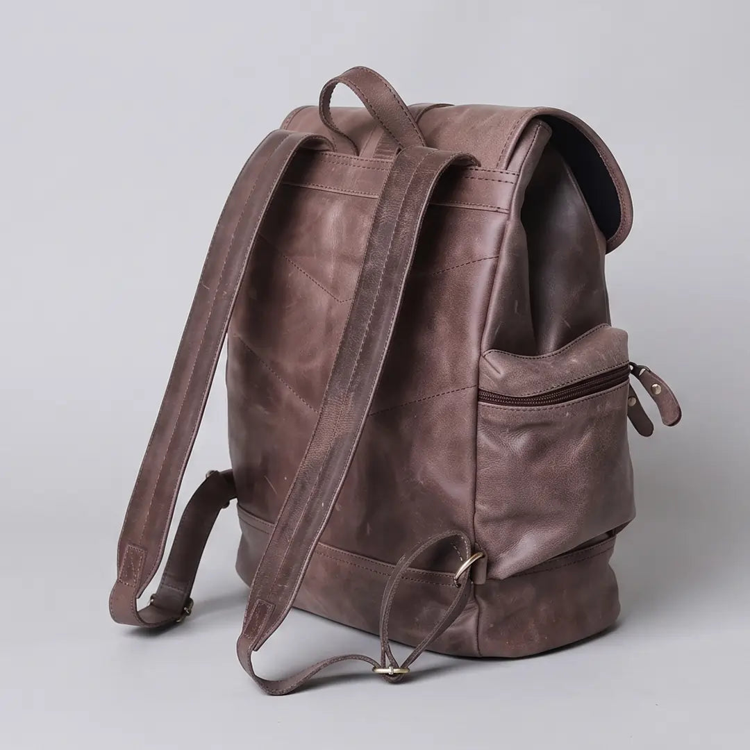 Premium Vintage Leather Backpack (BP-038)