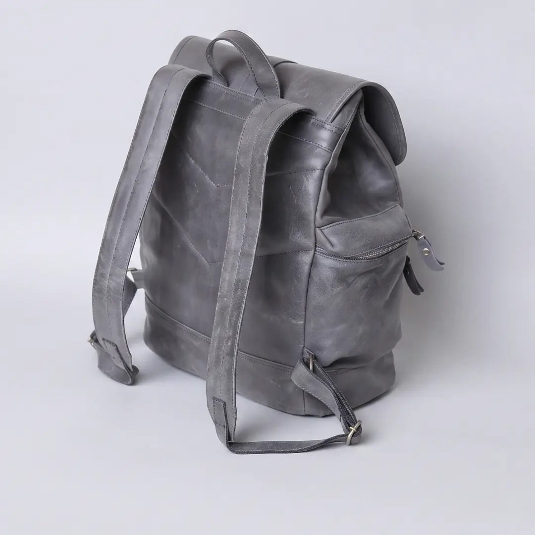 Premium Vintage Leather Backpack (BP-038)