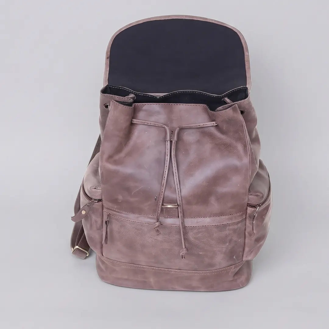 Premium Vintage Leather Backpack (BP-038)