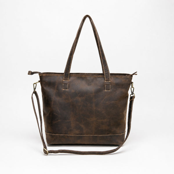 Vintage Leather Tote Bag