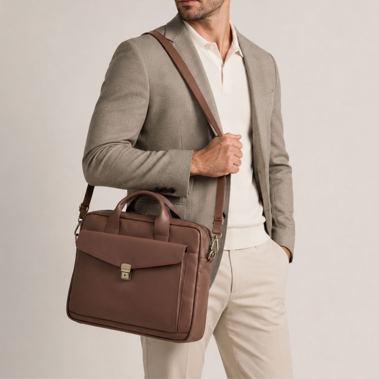 Premium Leather Laptop Bag (LP-01)