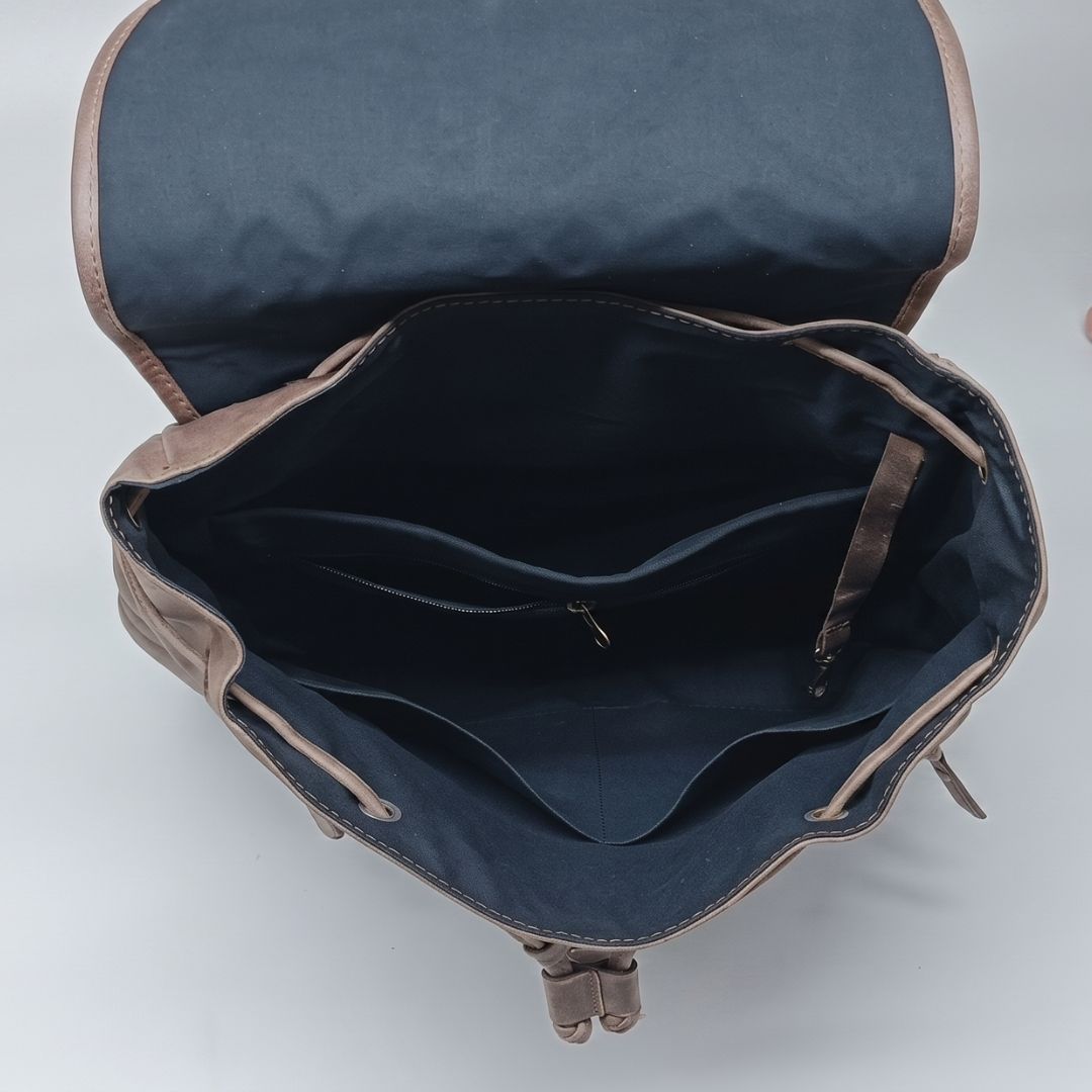 Premium Vintage Leather Backpack (BP-038)