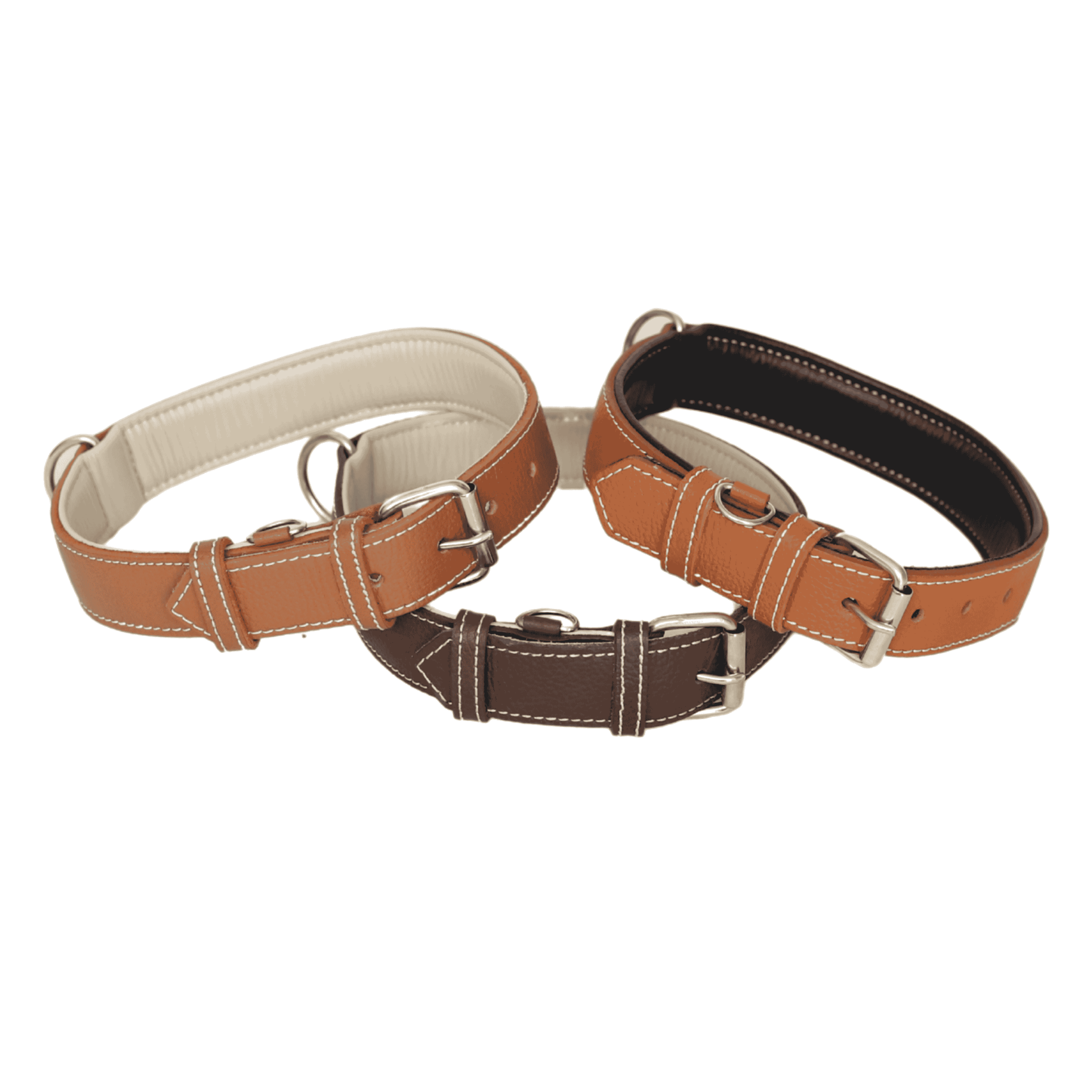 Premium Leather Dog Collar & Leash Set – Durable Cowhide Pet Accessory
