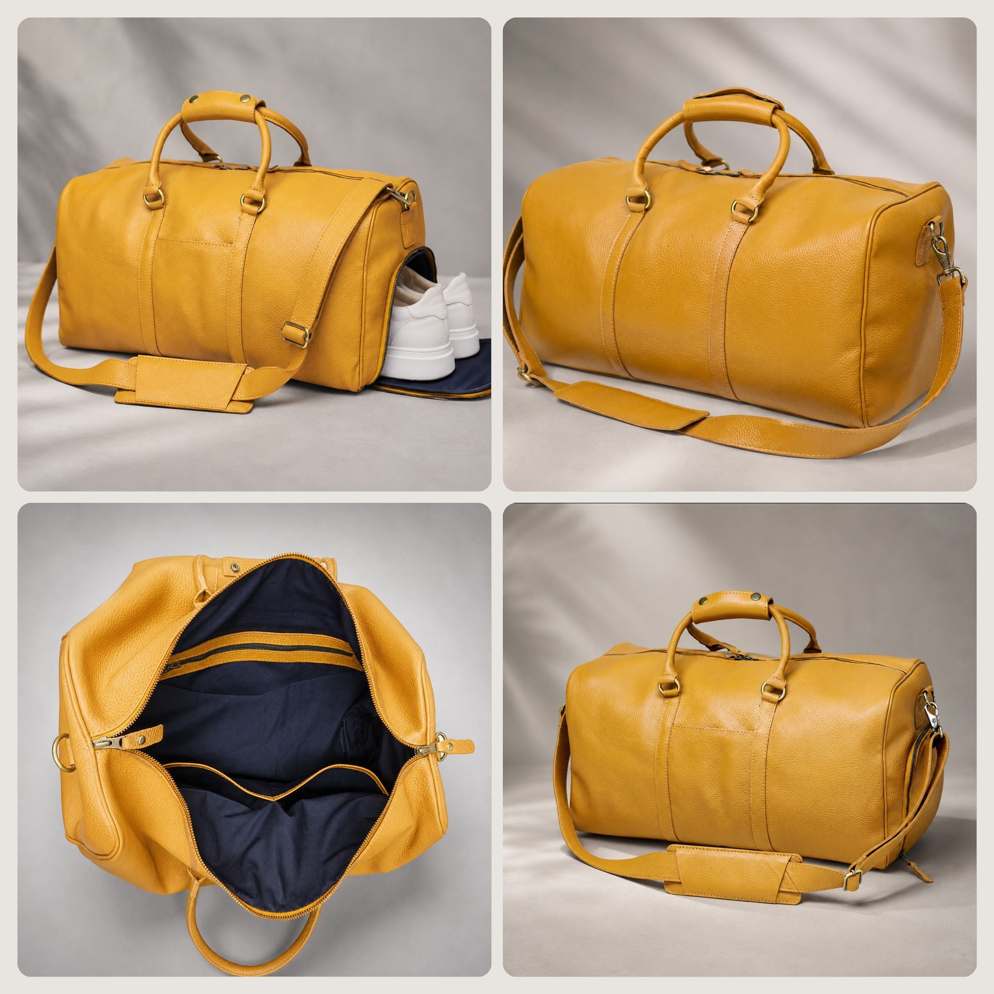 Leather Mild Travel Duffel Bag (TR-026)