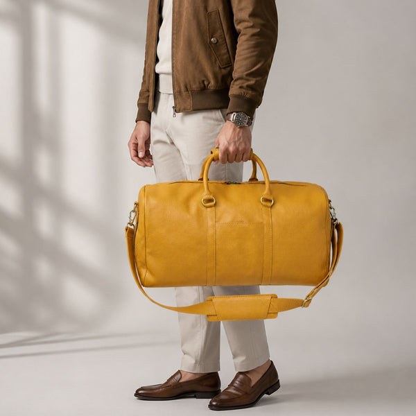 Leather Mild Travel Duffel Bag (TR-026)