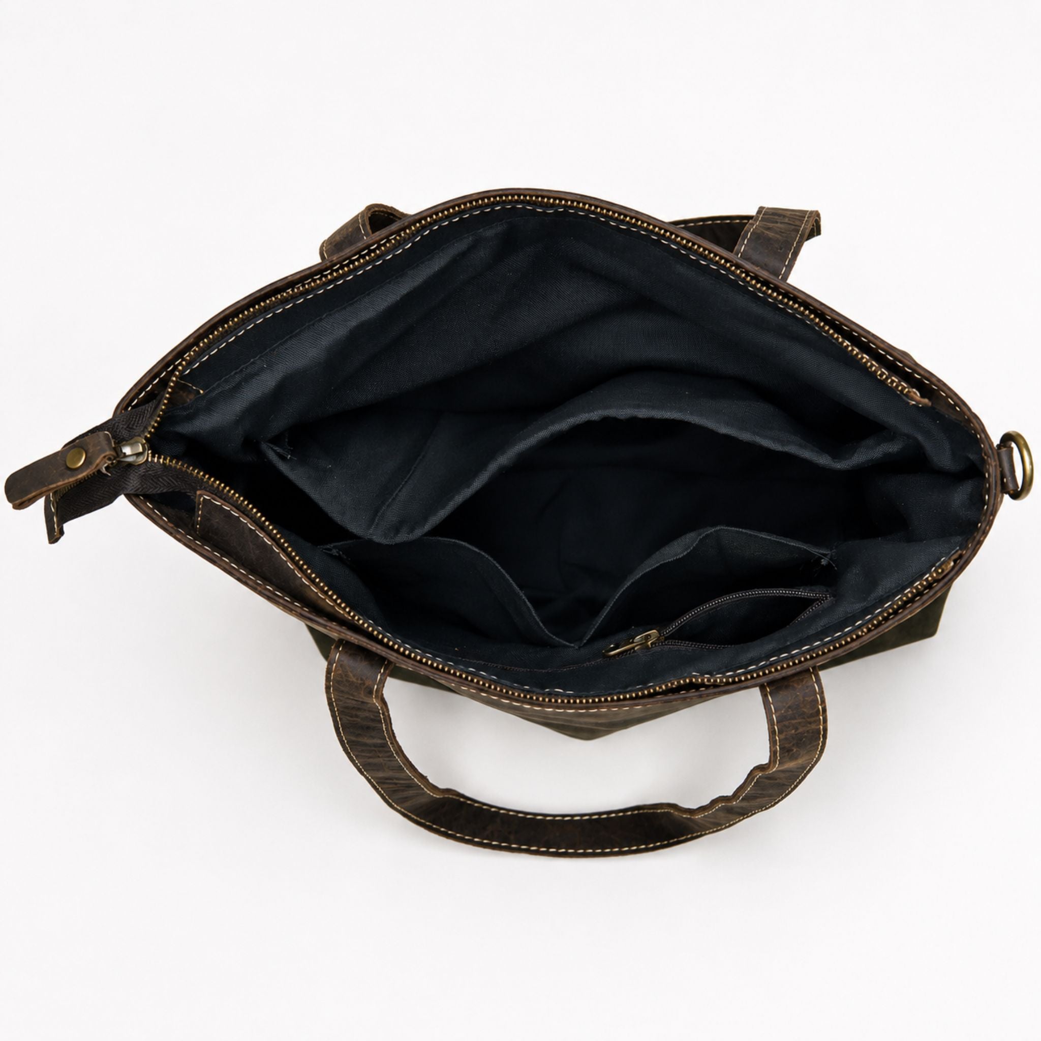 Vintage Leather Tote Bag