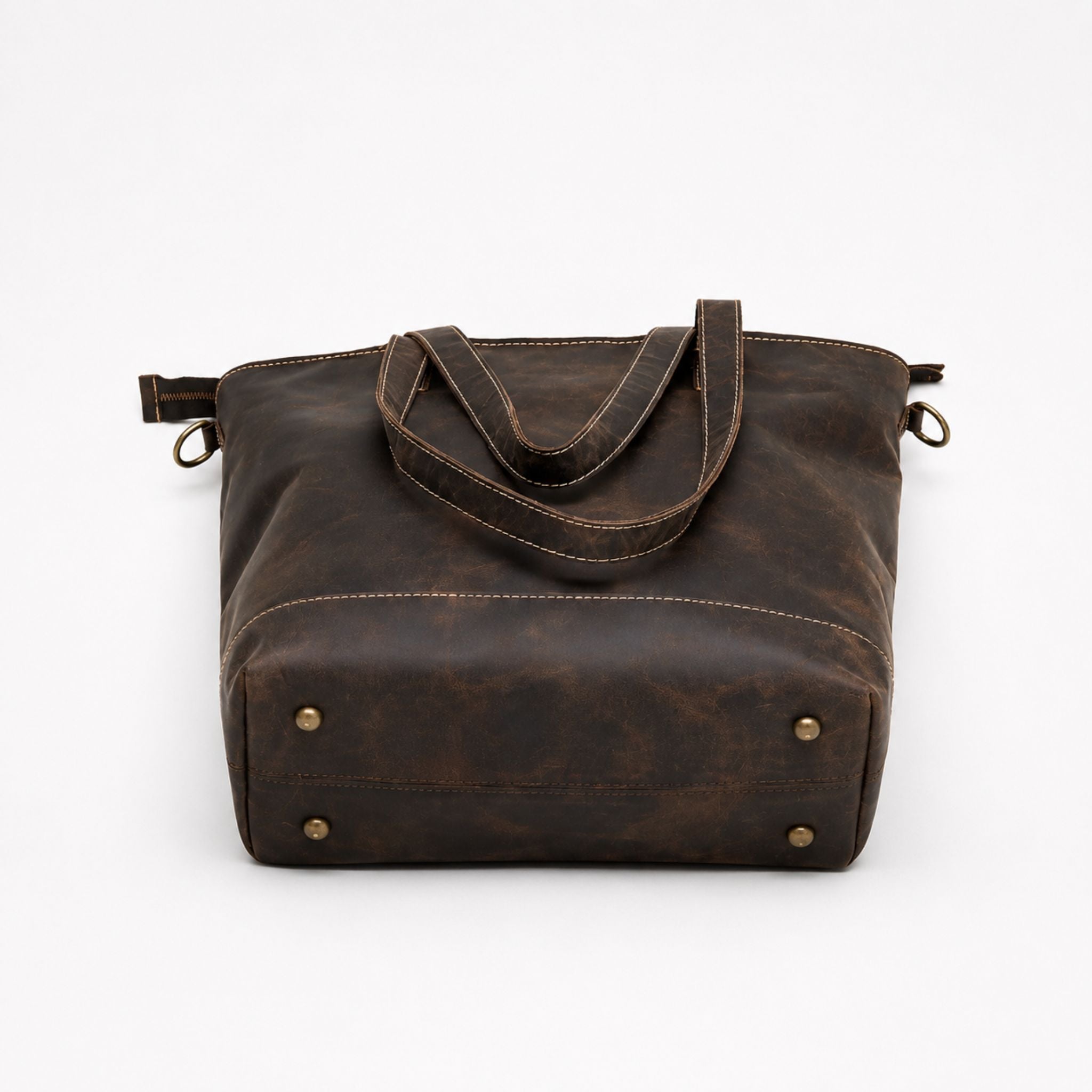 Vintage Leather Tote Bag