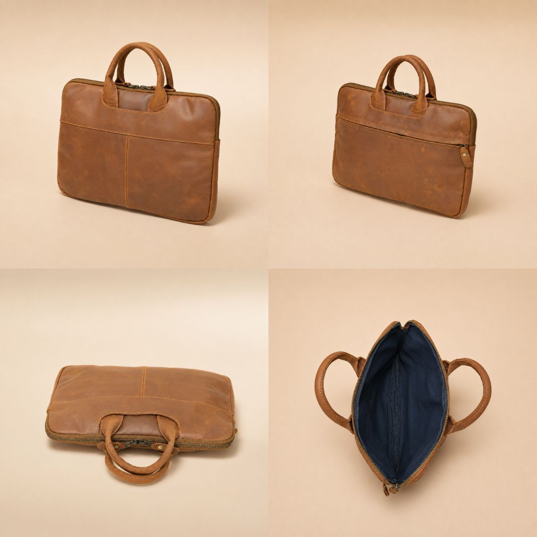 Vintage Leather MacBook Sleeve (LP-04)
