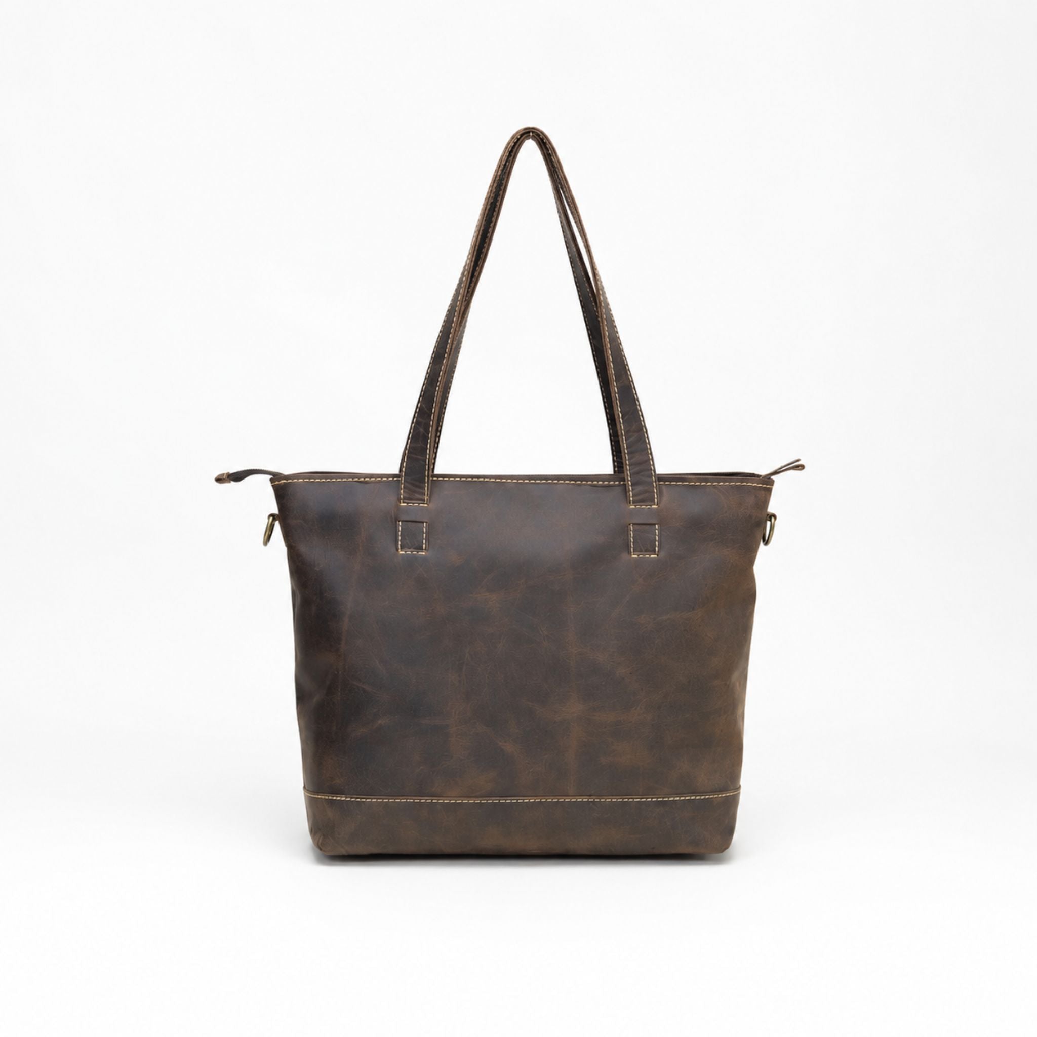 Vintage Leather Tote Bag